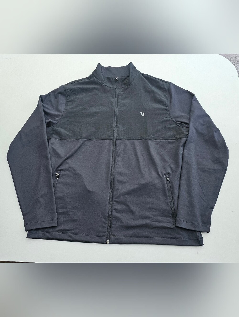 Vuori Sundsy Element Black Lightweight Zip-Front Track Jacket